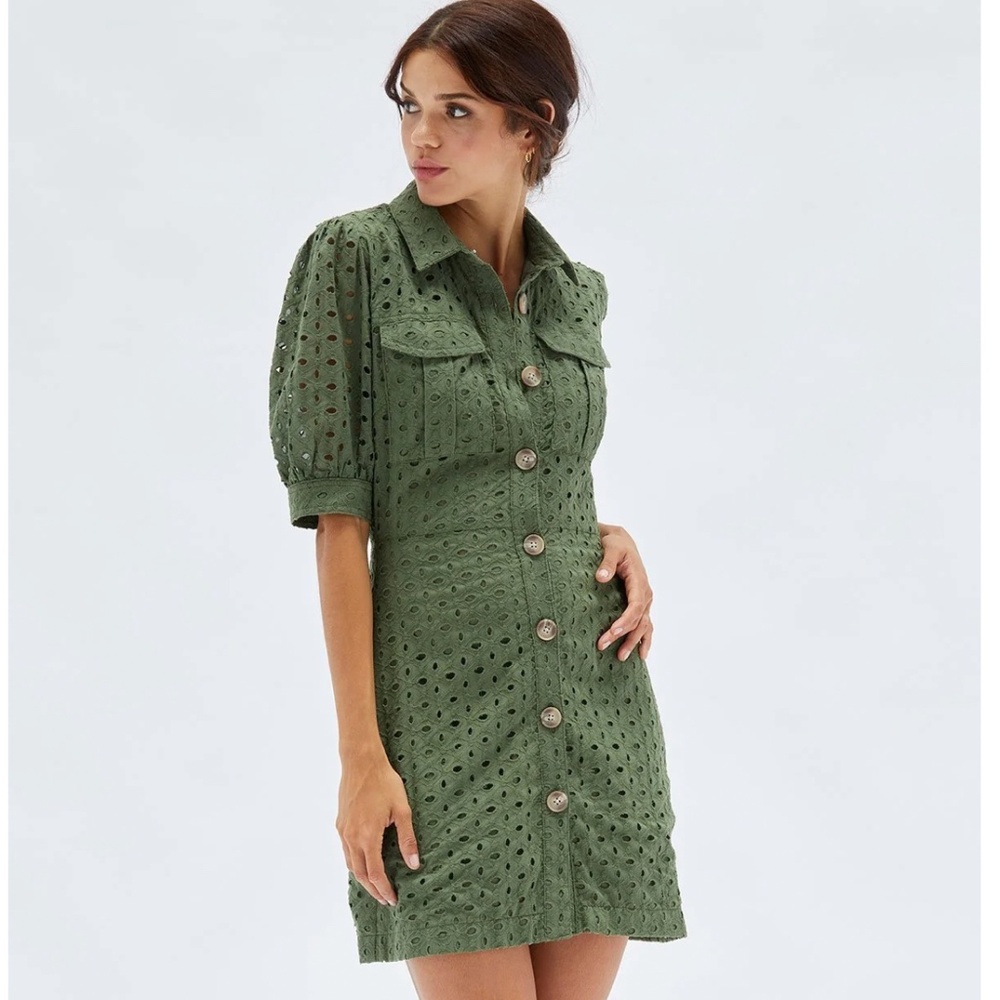 Minkpink⎪NWOT Roxie Mini Shirt Dress